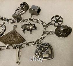 Old Antique Argent Sterling Bracelets MIX Lot