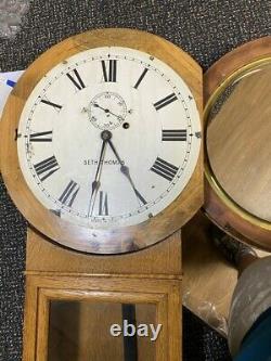 Old Antique Seth Thomas Weight Driven, No. 2 Horloge Murale De Régulateur
