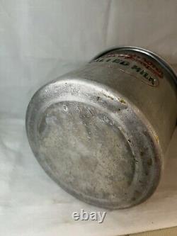 Old Antique Thompson's Malted Milk Container Jar LID Old Dairy Candy Malt