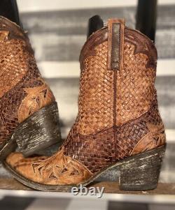 Old Gringo Rare Vintage Rodeo Brown Cowgirl Bottes De L'ouest Taille 8 B