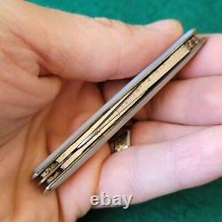 Old Vintage Antique Camillus New York 4 Line Pearl Pen Whittler Pocket Couteau