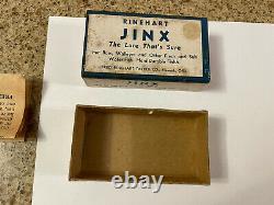Old Vintage Jinx Lure In Marked Box Rs16 Et Feuille D'instruction. Combo Stupéfiant