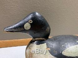 Old Vintage Wooden Duck Decoy Mason Diver Commun Goldeneye