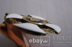 Ordre Antique Crown Italie Or Enamels Eagle Badge Croix Blanc Rare Vieux 20ème