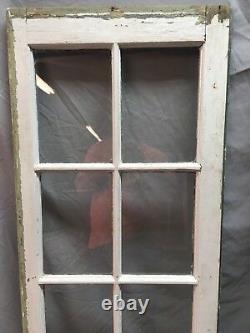 Paire Antique 10 Lite Casement Porte Windows Cabinet Shabby Vtg Vieux 20x62 20-18c