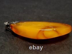 Pendentif ancien en ambre naturel vieux de 20,4 cm