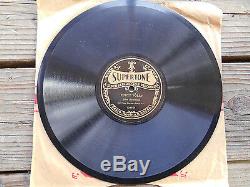 Rare Antique Bluegrass Chant Vieux Temps Avec Banjo John Hammond 78 RPM Record