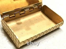 Rare Vintage Antique Van Cleef&arperls Art Déco 18k Gold Pillet Pill Box Old
