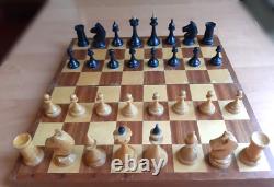 Rares Années 1950 Urss Soviet Vintage Tournoi Chess Bois Antique Vieux Russe