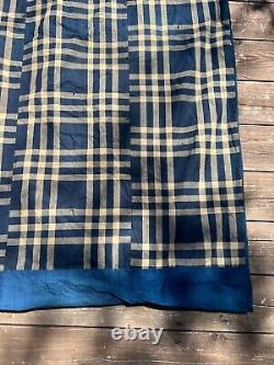 Remake de vieux tissu teint à l'indigo profond Boro Vintage Antique japonais 160X96cm n7