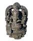 Statue Rare En Pierre Vintage Ancienne Des Années 1800 Représentant Le Dieu Ganesh à Double Face