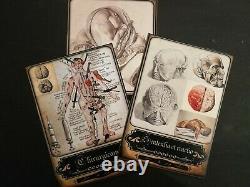 Tarot Vieille Médecine Millésime Anatomie Chirurgie Apothicaire Antique Cartes Médicales Humaines