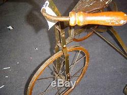 Tricycle Ancienne Qualité Musée Vintage Antique Le Plus Ancien Que Je Aie Jamais Vu 3 Trois Roues