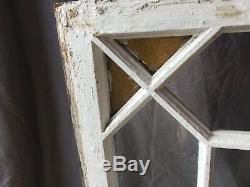 Verre Antique Stained Couleur Transom Fenêtre À Guillotine 23x40 Vieux Shabby Vtg 543-18e