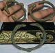 Vieux Bracelet De Bronze Romain Antique Avec Finiels Serpent Circa 1er 3ème Siècle Après J.-c.