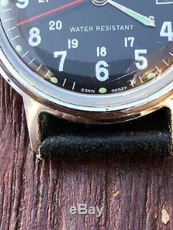 Vintage 1977 Colombie Timex Militaire Date Bracelet Dans New Old Stock