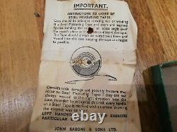 Vintage Antique 120 Ans Collectionnable Measurement Tape Measure Steel Ruler