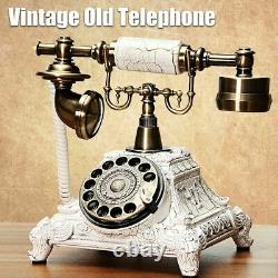 Vintage Antique Européen Style Vieux Mode Rotary Cadran Téléphone Handset Téléphone