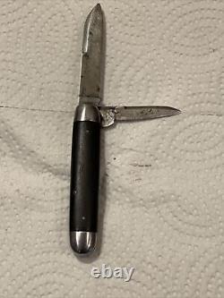 Vintage Antique H&b Mfg Co New Britain USA Couteau Pliant 2-blade. Très Joli Vieux