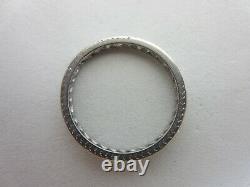 Vintage Antique Platinum 1.00 Carat Diamond Eternity Ring Old European Taille 8.5
