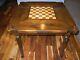 Vintage Ethan Allen Old Tavern Chess/checkers Table Pin En Bois 34 X 34 X 29