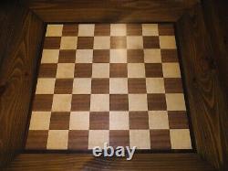 Vintage Ethan Allen Old Tavern Chess/checkers Table Pin En Bois 34 X 34 X 29