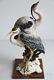 Vintage Sculpture Figurine Heron Bird Composite Matériau France Statue Rare Vieux