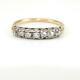 Vtg Antique Early Old Mine Cut Diamond 14k Yellow Gold Ring Band Taille 7 Lhe3