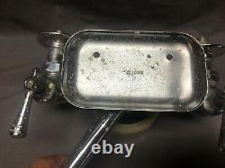 Vtg Speakman High Back Kitchen Sink Robinet Chrome Brass 8 Old Fixture 442-19j